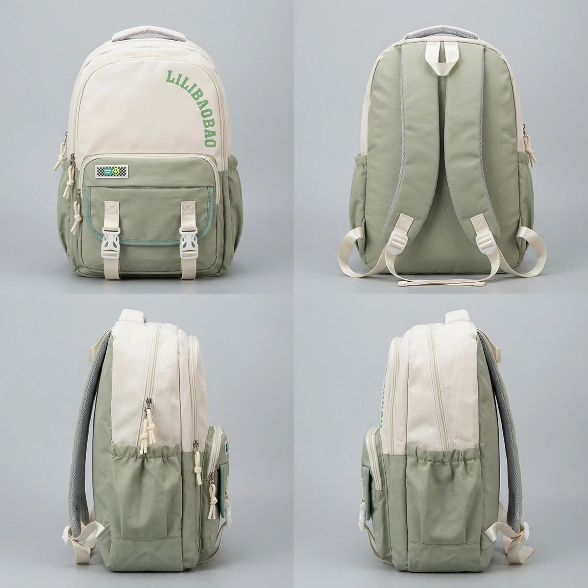Kids Green Lilibao School Backpack Trending Accessories