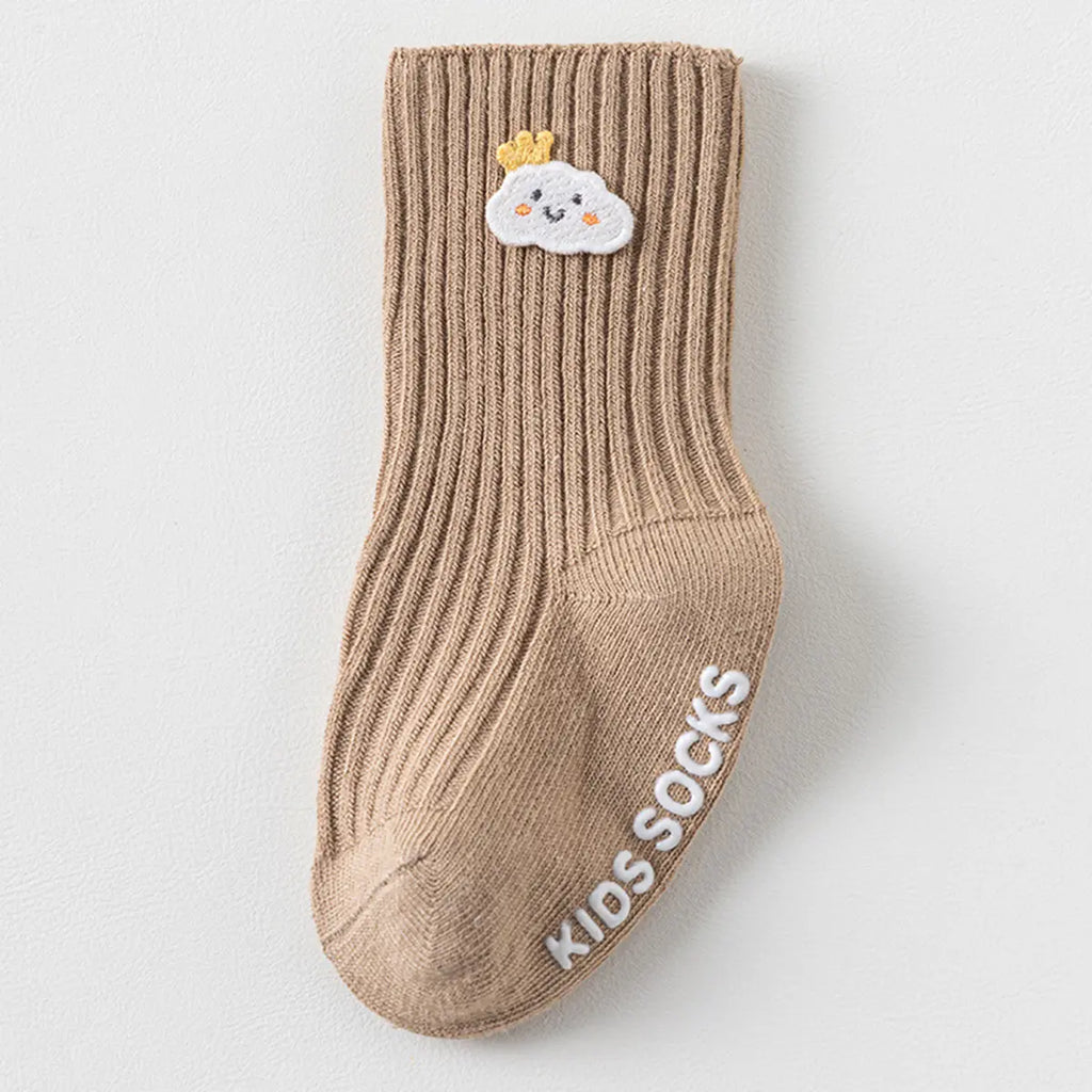 Pack of 6 Boys Multicolour Embroidery Applique Ankle Length Socks Socks