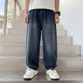 Boys Blue Baggy Fit Denim Jeans Pants Blue 3-4 Y