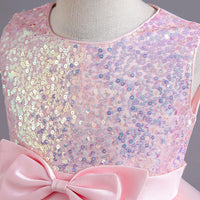 Girls Light Pink Sequin Embellished Tutu Party Wear Dress Party Dresses