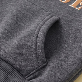Boys Dark Grey Typographic Sweatshirt & Joggers Sets Sets