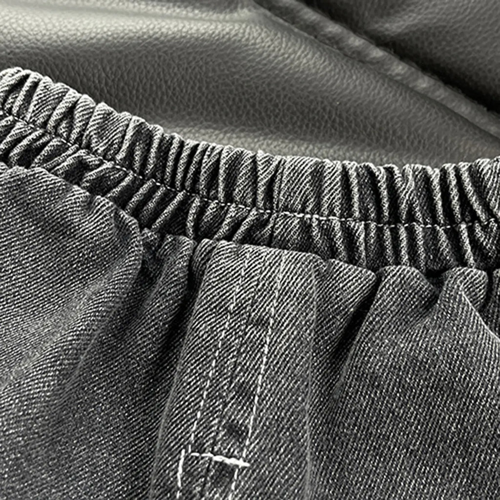 Boys Beige Animals Printed Short Sleeves T-Shirt With Denim Shorts Sets Sets
