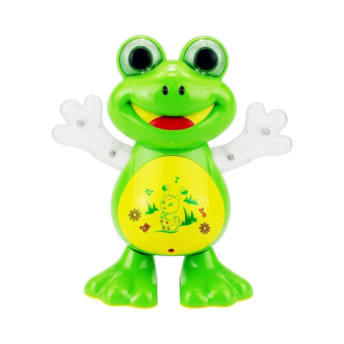 Kids Green Dancing Frog Toy with Flashing Lights & Music Trending Accessories