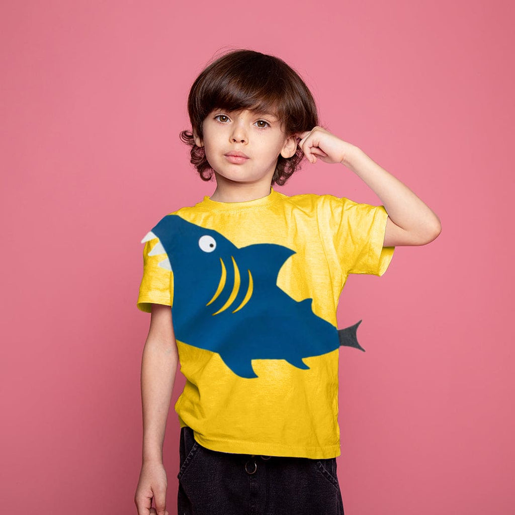Boys Shark Print T-shirt