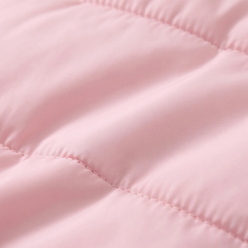 Girls Pink Hooded Quilted Puffer Jacket Coats & Jackets
