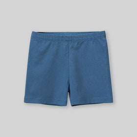 Girls Blue Elasticated Knitted Shorts Shorts Blue 1-2 Y 