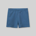 Girls Blue Elasticated Knitted Shorts Shorts Blue 1-2 Y 