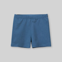 Girls Blue Elasticated Knitted Shorts Shorts Blue 1-2 Y 