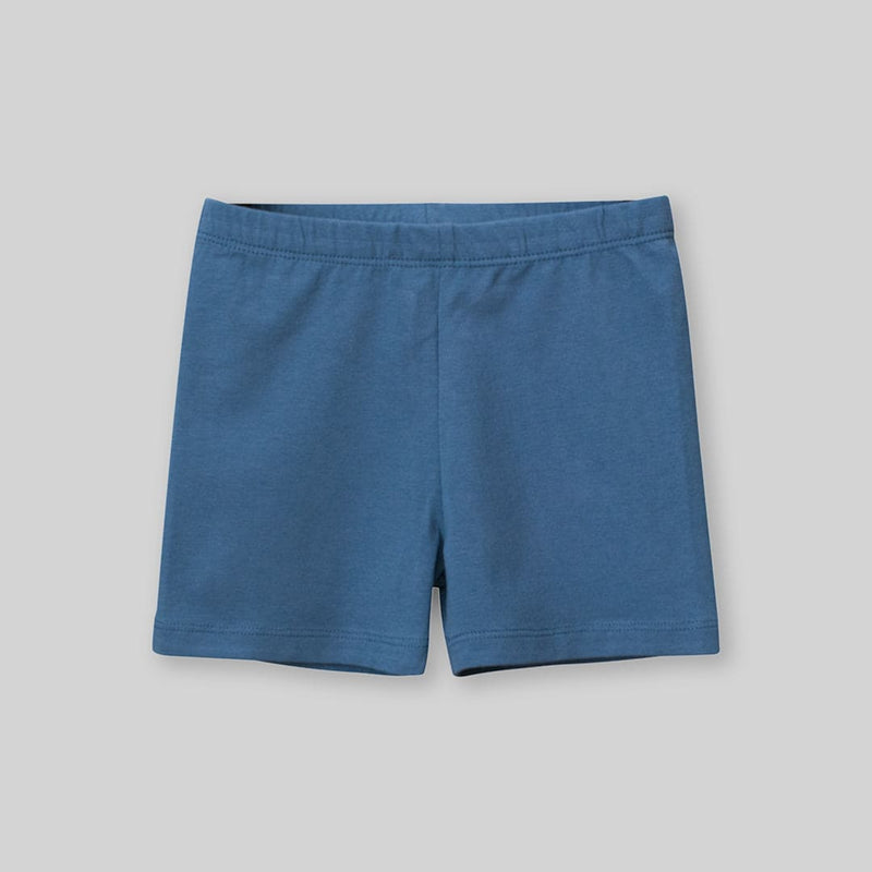 Girls Blue Elasticated Knitted Shorts Shorts Blue 1-2 Y 