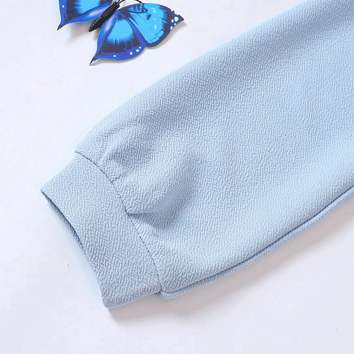 Girls Bodycon Dress with Blue Crop Top Casual Dresses