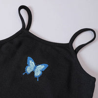 Girls Bodycon Dress with Blue Crop Top Casual Dresses