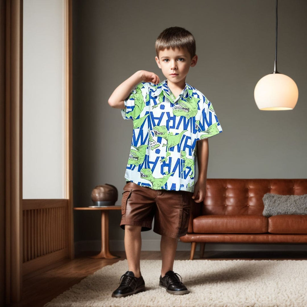 Boys All Over Printed Shirts Shirts Style 2 1-2 Y 