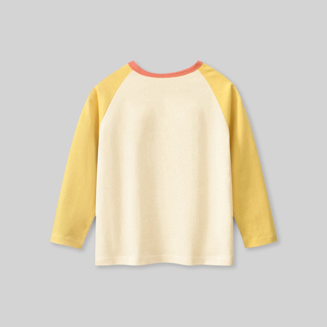 Girls Printed Raglan Sleeves T-shirt Tshirts   