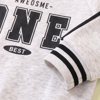 Boys Light Grey Side Stripes Sweatshirt & Jogger Sets Sets
