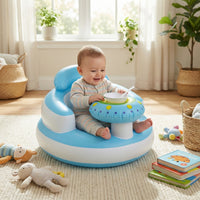 Inflatable Baby Seat with Built-In Air Pump Portable Support Chair for Learning to Sit Trending Accessories