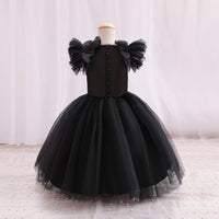 Girls Balloon Shape Tulle Party Dress Party Dresses   