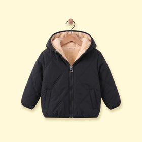 Boys Black Long Sleeve Hooded Puffer Jacket Coats & Jackets Black 1-2 Y