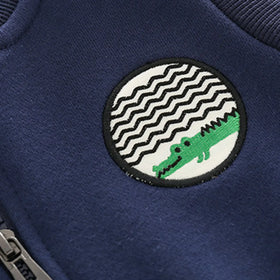 Boys Navy Blue Sleeveless Zip-up Vest Coats & Jackets