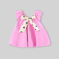 Girls Pink Ice Cream Applique A-Line Dress Casual Dresses