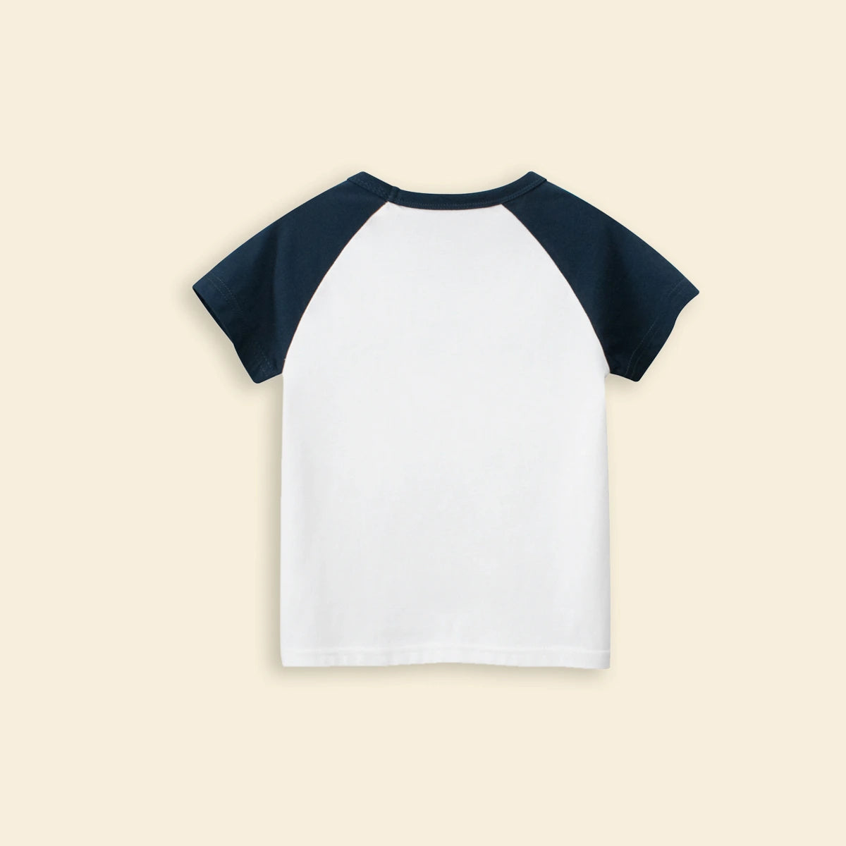 Boys Off White Crane Cartoon Printed Short Sleeves T-Shirt Tshirts