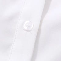 Girls White Puff Sleeves Collared Top With Pleated Skirts Set Sets