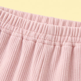 Girls Pink Knitted Top & Pants Co-ord Sets Sets
