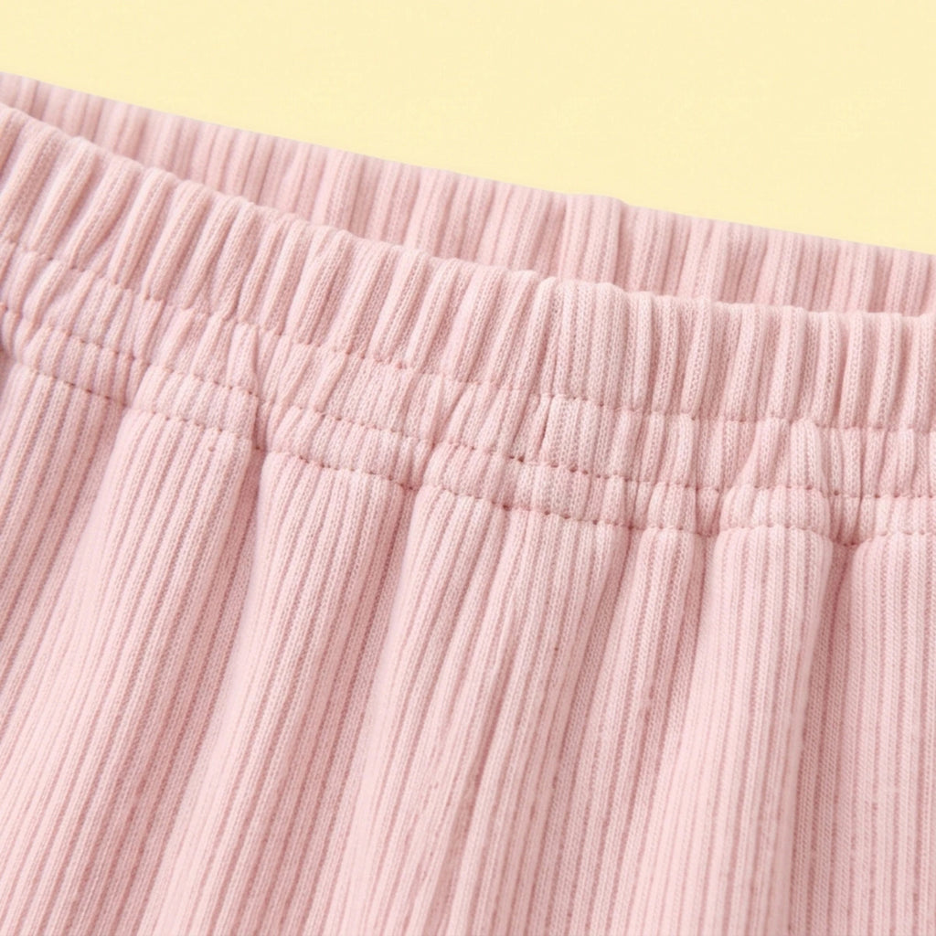 Girls Pink Knitted Top & Pants Co-ord Sets Sets