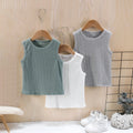 Boys Multicolour Textured Tank Vest Pack Of 3 Vests Multicolor 3-4 Y