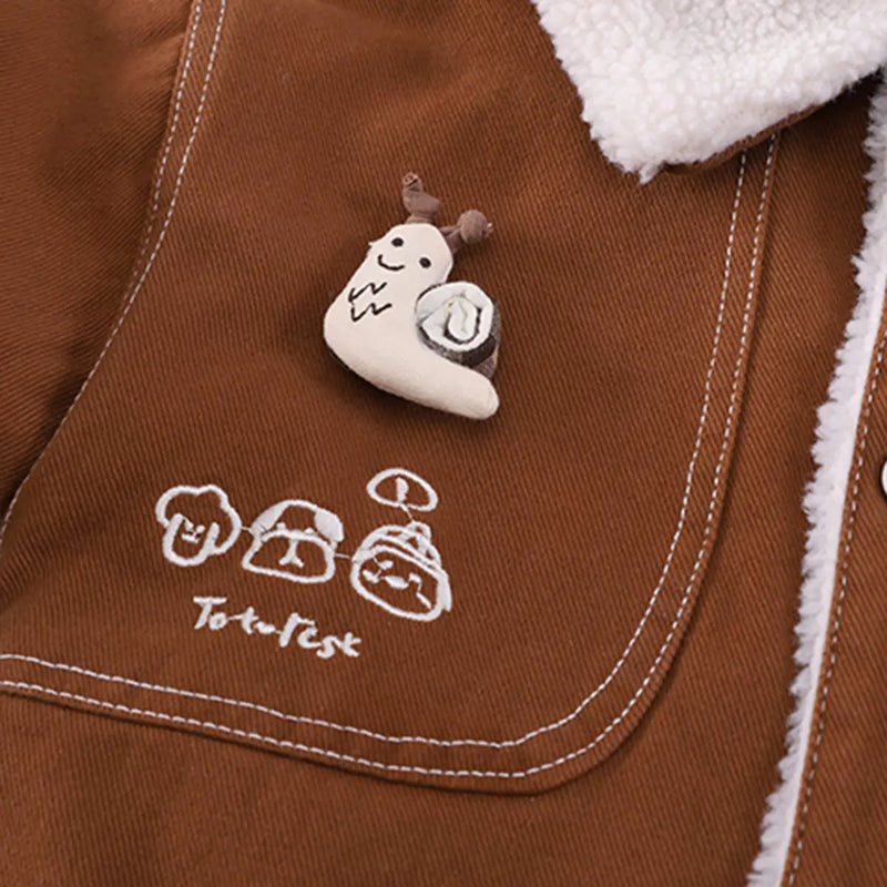 Boys Long Sleeves Light Brown Jacket With Sweatshirt And Pants Sets 3 pc. Sets