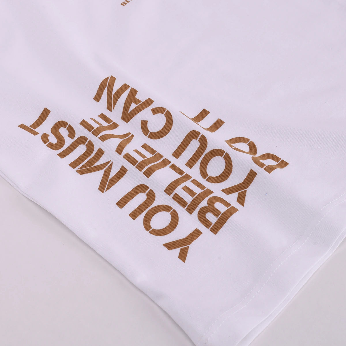 Boys White Typography Print Short Sleeve T-Shirt With Drawstring Shorts Sets Sets