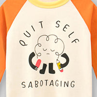 Girls Graphic Print Raglan Sleeves T-shirt Tshirts   