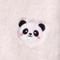 Girls White Polar Fleece Hooded Zipper Jacket Coats & Jackets