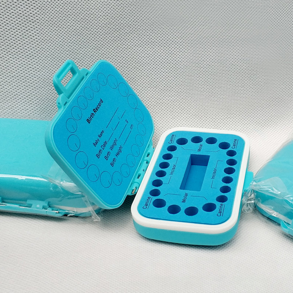 Kids Blue Wooden Tooth Keepsake Box Trending Accessories Blue Onesize