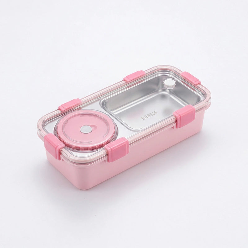 Kids Blush Pink Leak-Resistant School Lunch Box Trending Accessories Pink Onesize