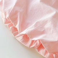 Girls Pink Sleeveless Lace Hem Top With Bloomer-style Shorts Sets Sets