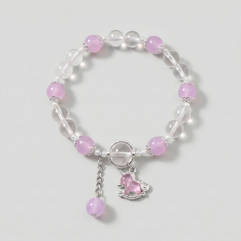 Pack Of 5 Girls Multicolour Unicorn Charm Beads Bracelet Sets Bracelet