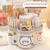 Kids Pink Multi-Functional Paint Brush Rinser & Desk Organizer Trending Accessories Off White Onesize