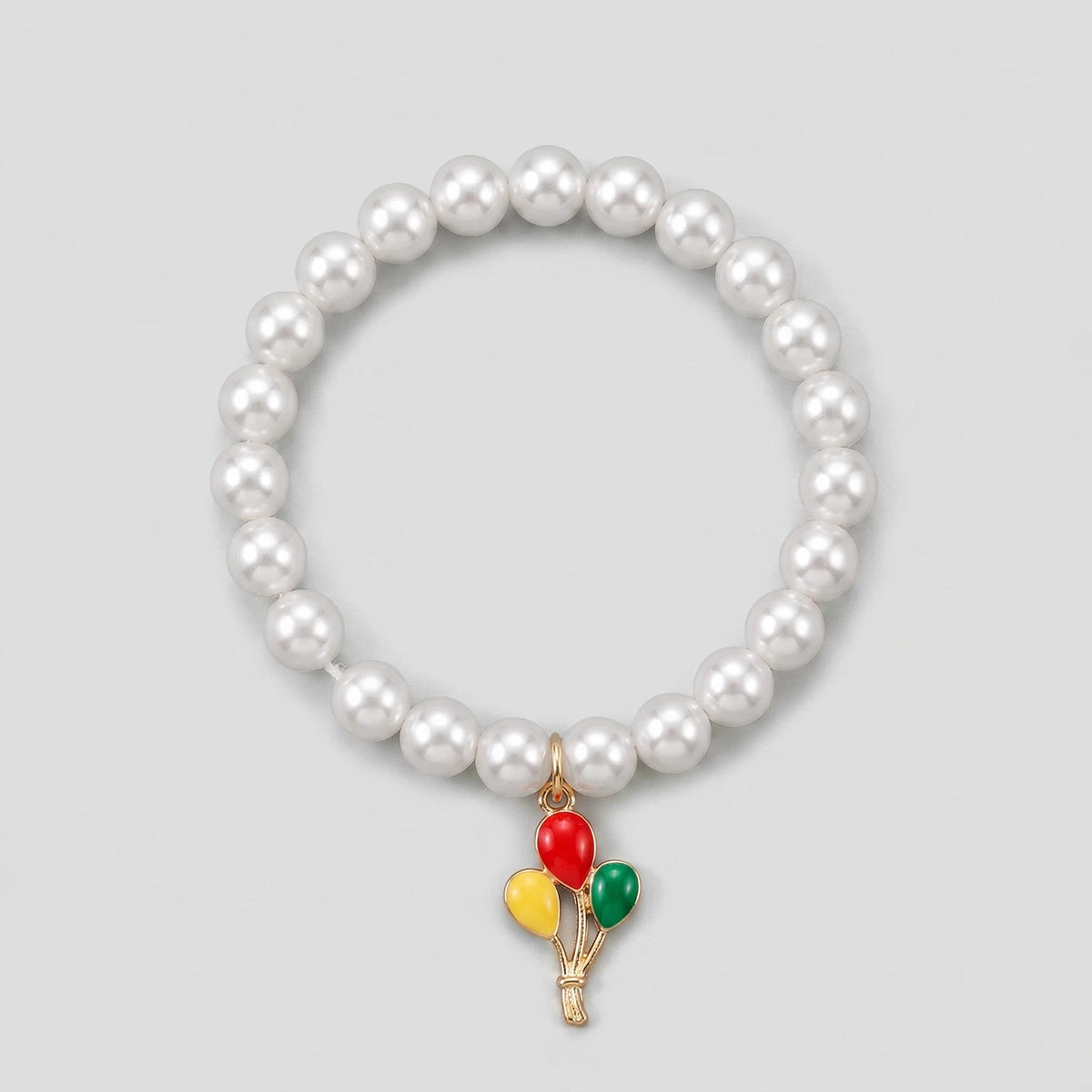 Pack Of 5 Girls Multicolour Pearl Balloon and Butterfly Bracelet Sets Bracelet