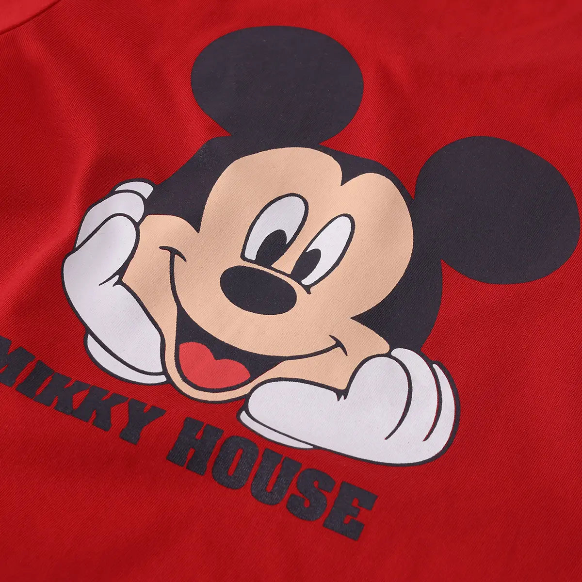 Boys Red Mickey Mouse Graphic T-shirt With Shorts Sets 2 pc. Sets