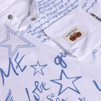 Boys Blue Typographic Short Sleeve T-Shirt With Elasticated Shorts Sets 2 pc. Sets