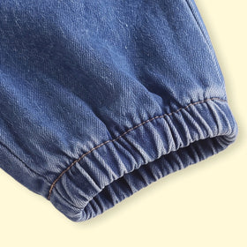 Boys Blue Elasticated Waist Denim Pants Pants