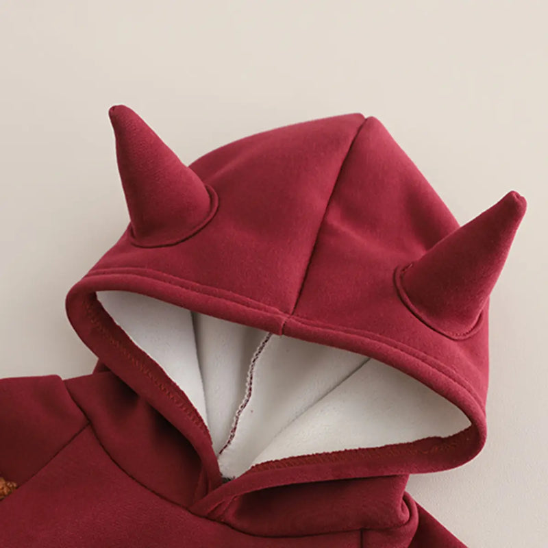 Boys Red Regular Sweatshirt With Sleeveless Jacket & Trouser Sets 3 pc. Sets