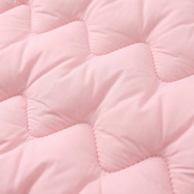 Girls Light Pink Quilted Sleeveless Jacket Coats & Jackets