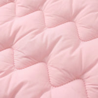 Girls Light Pink Quilted Sleeveless Jacket Coats & Jackets
