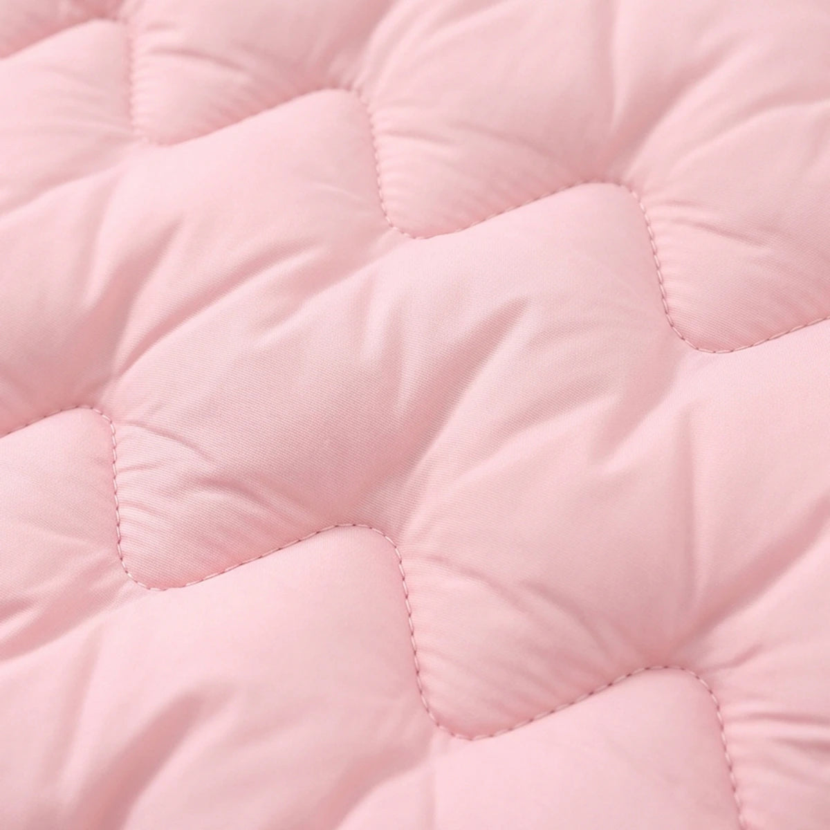 Girls Light Pink Quilted Sleeveless Jacket Coats & Jackets
