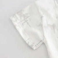 Boys White Abstract Printed Short Sleeves T-Shirt With Denim Shorts Sets 2 pc. Sets