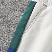 Boys Multicolor Color-blocked Raglan Sleeves T-Shirt With Shorts Set 2 pc. Sets