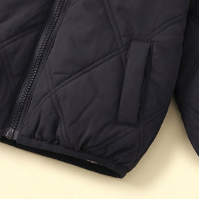 Boys Black Long Sleeve Hooded Puffer Jacket Coats & Jackets