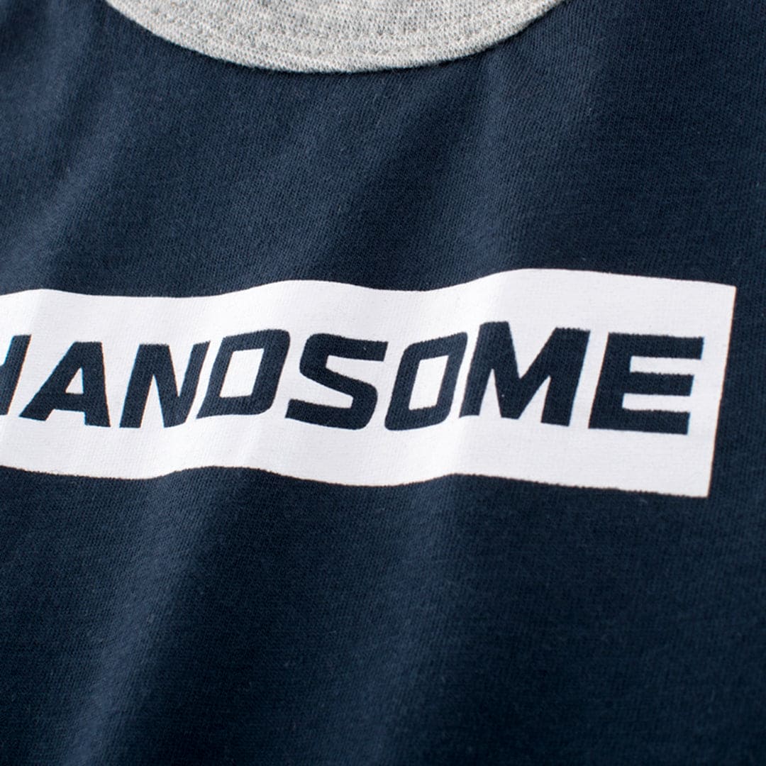 Boys Typography Print Raglan Sleeves T-Shirt Tshirts   