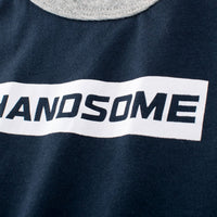 Boys Typography Print Raglan Sleeves T-Shirt Tshirts   